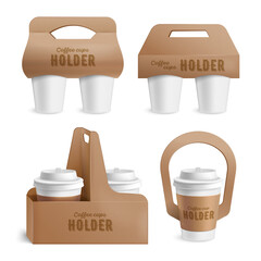 Wall Mural - Coffee Cups Holder Set