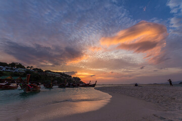 Poster - Sunset at Ko Lipe island in Thailand