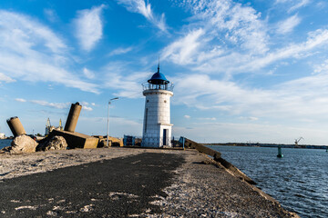 The old Lighthouse of Mangalia (Farul Genovez - Mangalia), Romania.