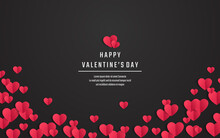 Valentine's Day Background, Vector Illustration