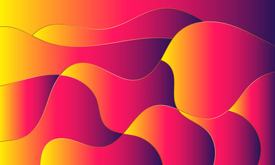 Abstract modern geometrical colorful wavy background with geometric curvature lines.modern wavy background for wallpaper,banner, design,painting,arts and printing.