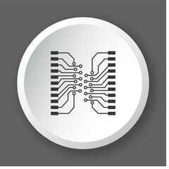 Poster - Logo circuit électronique.