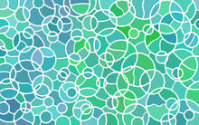 Abstract Vector Stained-glass Mosaic Background