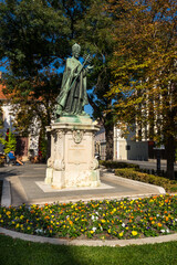 Wall Mural - Statue of Pope Innocent XI in Budapest, Hungary