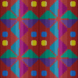 Knitted ornate seamless multicolor pattern