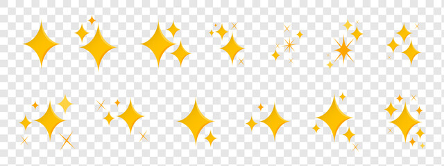 set of sparkles star icons.emogi star icon.bright firework.light icon set.flash,shine sparkle icon,g
