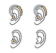 Hearing aid icons