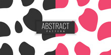 Abstract Cow Skin Backgound Illustration Template Design