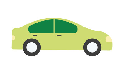 Poster - green car icon