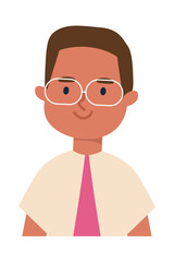 Poster - happy man wearing glasses