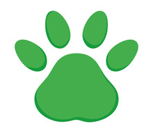 Green Dog Footprint