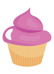 Sticker - pink cupcake icon