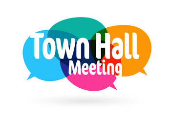 Wall Mural - Town Hall Meeting