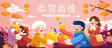 Happy CNY Family Reunion Banner