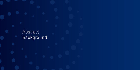 Blue Abstract Gradient Background. Navy Blue Background with Spiral Dotted. Blank Backdrop with Circle Halftone and Vortex Dots. Minimalistic Trendy Layout. Abstract Modern Design. Vector
