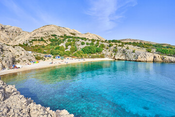 Wall Mural - Crystal clear water at beach 