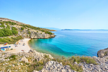 Wall Mural - Crystal clear water at beach 