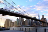 Fototapeta Nowy Jork - Brooklyn Bridge in NYC, U.S.