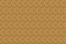 Polynesian Maori Pattern Vector Illustration Wallpaper Tile Brick Simple Grid Thick Yellow