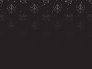 Wall Mural - Abstract winter background with snowflakes. Vector design