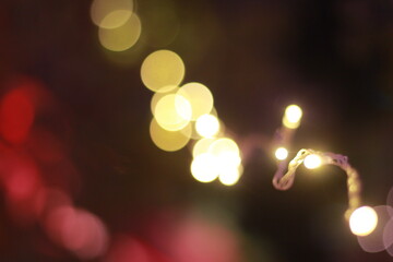 Wall Mural - Blur bokeh light bokeh abstract light background Blurred background. with color and bright on a New year Event.