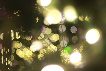 Wall Mural - Blur bokeh light bokeh abstract light background Blurred background. with color and bright on a New year Event.