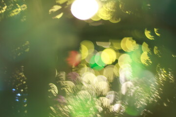 Wall Mural - Blur bokeh light bokeh abstract light background Blurred background. with color and bright on a New year Event.