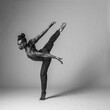 © Tetra Images - Studio shot of man dancing