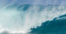 Big Tropical Ocean Wave Of High Surf Water