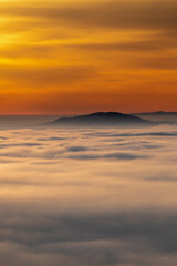 Wall Mural - sunrise over the mountains