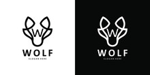 Letter W Wolf Logo Design