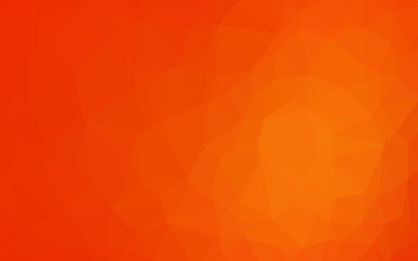 Light Orange vector polygonal background.