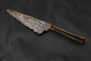 Poster - Medieval rusty knife at the museum