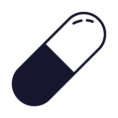 Wall Mural - cute pill icon