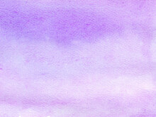 Purple Watercolor Background With Spots, Dots, Blurred Circles. Hand-drawn Illustration