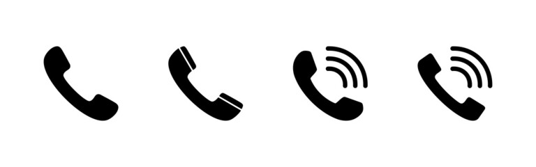 Wall Mural - Call icons set. telephone sign and symbol. phone icon. contact us