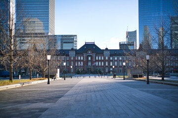 Wall Mural - Tokyo,Japan - December 26, 2021: Tokyo Station Marunouchi Central Exit in the morning
