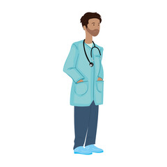 Wall Mural - nice doctor illustration