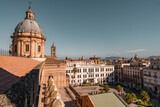 Fototapeta Miasto - Palermo, Sicily. The Cathedral of Palermo is an architectural complex in the Sicilian capital city, a church erected in 1185 by Normans, Italy landmark. 
