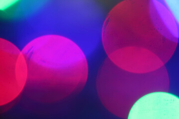 abstract background blured lights of different colours