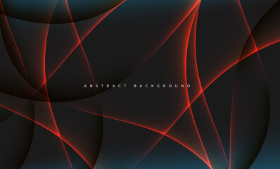 Wall Mural - Dynamic wave dimension background with light shadow effect - Background Abstract design Art elements technology. Futuristic background, art wallpaper. Vector illustration.