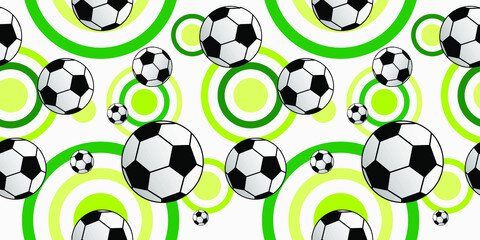 Wall Mural - seamless pattern with ball