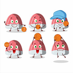 Sticker - Talented pufflettes gummy candy cartoon character as a basketball athlete