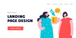Sleepy woman having need of coffee vector illustration. Female characters offering coffee to her tired friend. Sleep deprivation concept for banner, website or landing page