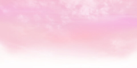 Wall Mural - Panorama Clear blue sky and white cloud detail  with copy space. Sky Landscape Background.Summer heaven with colorful clearing sky. Vector illustration. Good weather and beautiful nature.sky clouds ba