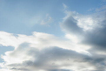 Wall Mural - Beautiful clouds  background. Nature weather