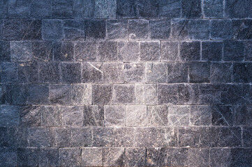 Poster - rock wall background texture rough granite stone block wall