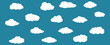 © Marinko - Clouds set isolated on background. Collection of clouds for web site, poster, placard and wallpaper. Creative modern concept. Clouds vector illustration