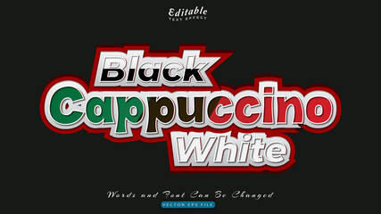 Poster - cappucino text effect