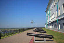Ancient Cannons In The Historical Area - Troitsky Cape, Near The Walls Of The Tobolsk Kremlin